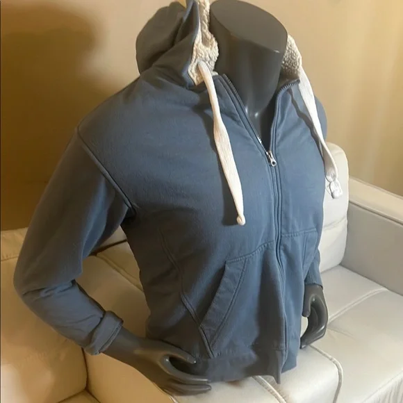 Eddie Bauer Men’s Blue Full Zip Up Jacket with Hoodie Size Small - Picture 2 of 12